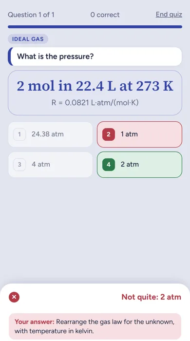 General Chemistry question in Quanta: Gas law problems with worked math