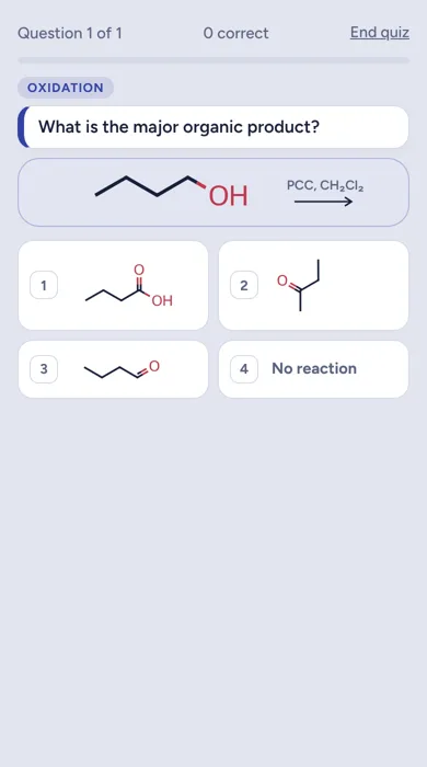 Organic Chemistry question in Quanta: Predicting reaction products